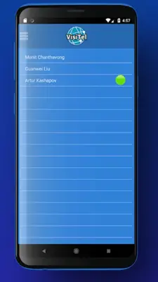 VisiTel android App screenshot 2